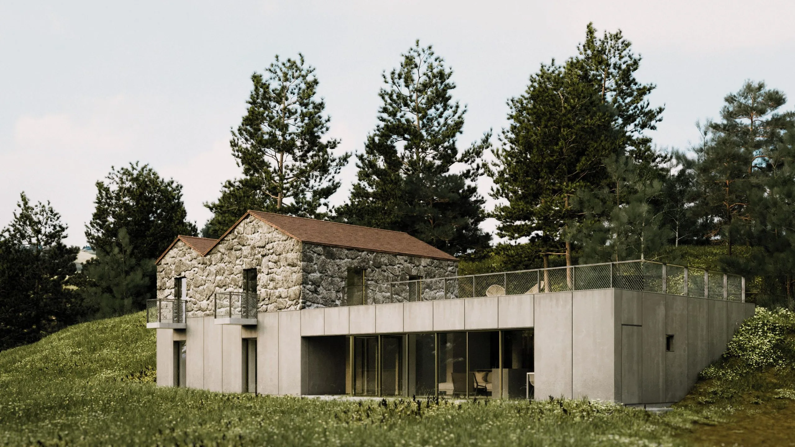 Nailed in the Mountain — projeto de arquitetura DRK